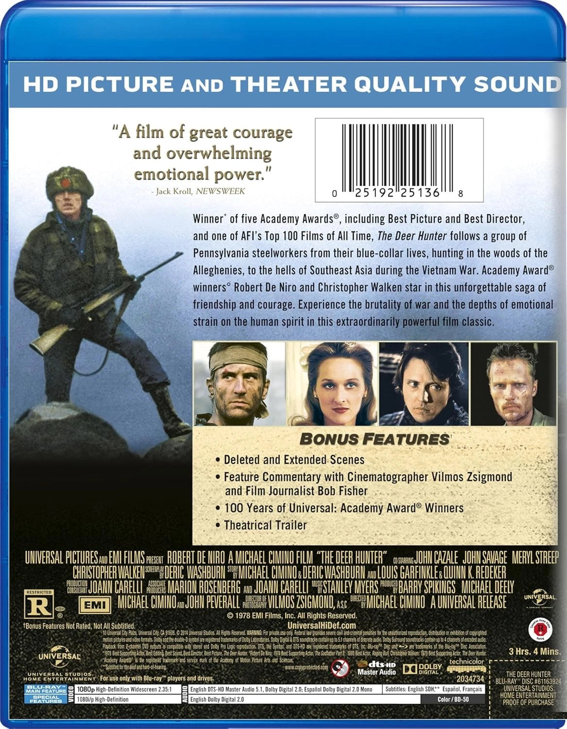 The Deer Hunter [Blu-ray] BRAND NEW!!! & SEALED!!!