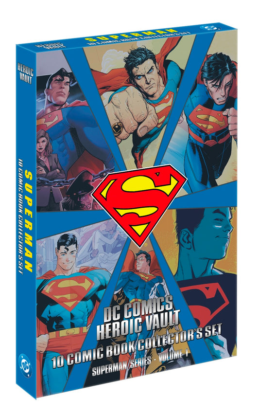DC Comics Heroic Vault: Superman Series Volume 1 - 10 Comic Book Limited Edition Collector’s Set (All #1 Issues)