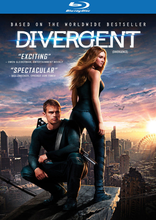 DIVERGENT (BLU-RAY + DVD + DIGITAL COPY) NEW!!!