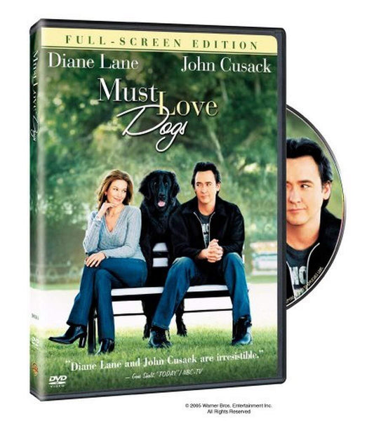 MUST LOVE DOGS ( FULL SCREEN EDITION) (DVD) NEW!!!