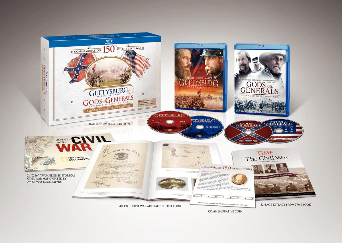 Gettysburg / Gods and Generals (Limited Collector's Edition) [Blu-ray] NEW!!!