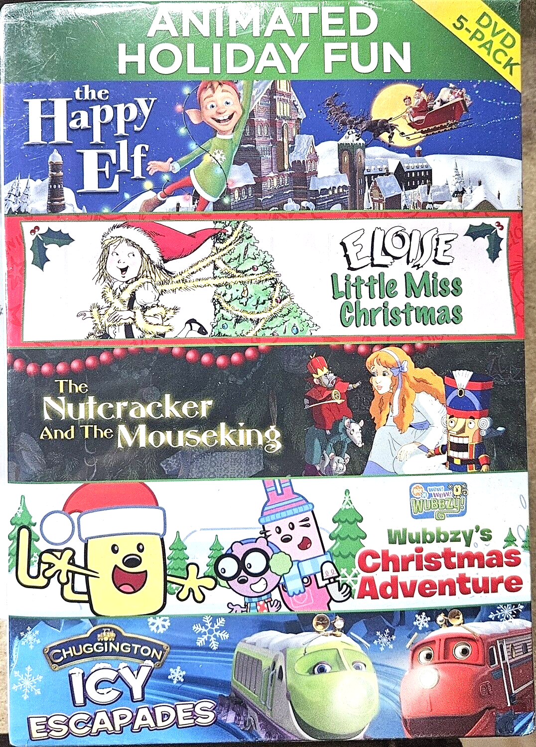 ANIMATED HOLIDAY FUN - (DVD 5-Pack) BRAND NEW!!!