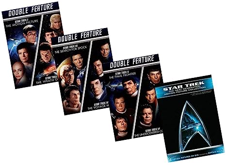 Ultimate Star Trek 10-Movie DVD Collection: I, II, III, IV, V, VI, VII, VIII, IX, X (1, 2, 3, 4, 5, 6, 7, 8, 9, 10) - Motion Picture/Wrath of Khan/Search for Spock/Voyage Home/Final Frontier/Undiscove