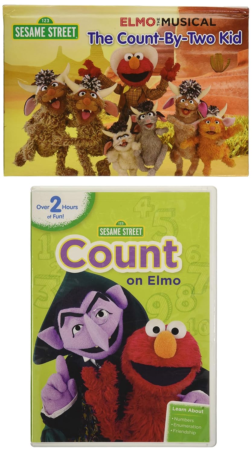 Sesame Street: Count On Elmo (DVD + Book) Brand New!!