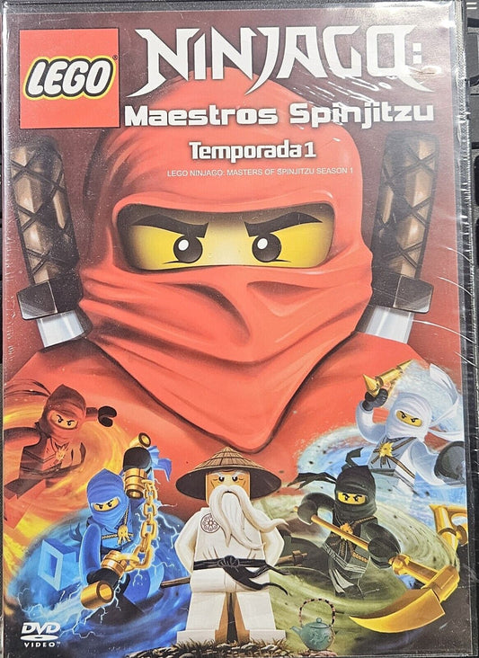 LEGO NINJAGO MASTERS OF SPINJITZU SEASON 1 (DVD) SPANISH ARTWORK REGION 1/A NEW!