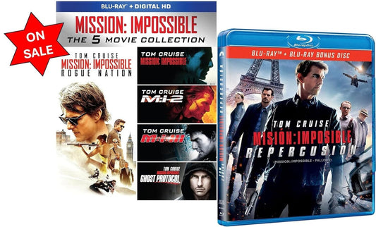 6-Film Mission Impossible Movie Collection [Blu-ray, 6-Disc Set] BRAND NEW!!!