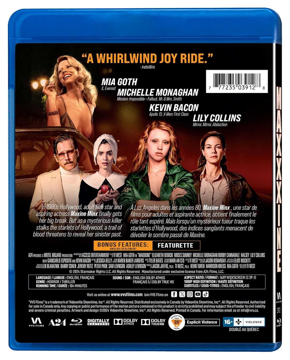 Maxxxine (Blu-ray) BRAND NEW!!! & SEALED!!!