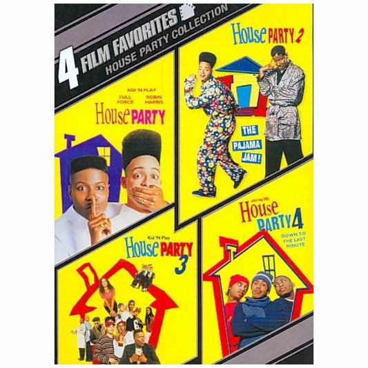 4 Film Favorites: House Party 1,2,3 & 4 Collection (DVD) - New & Sealed