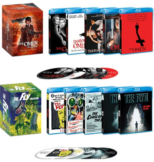 THE FLY & THE OMEN 10 MOVIE COLLECTION LIMITED EDITION (BLU-RAY) BRAND NEW!!!