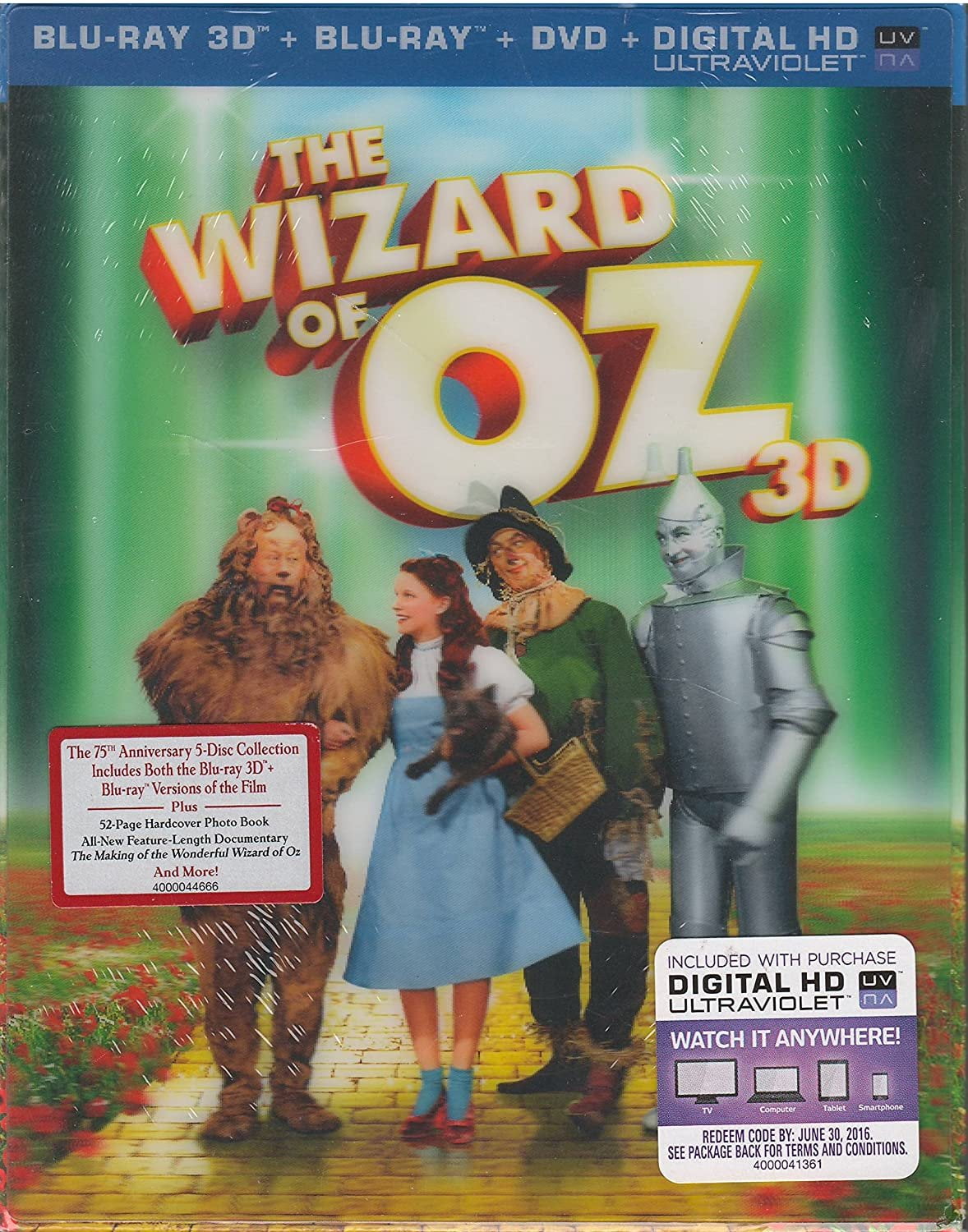 The Wizard of Oz - 75th Anniversary Edition [BLU-RAY 3D - BLU-RAY - DVD]