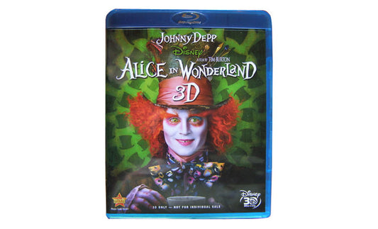 Alice in Wonderland Disney 3D Blu-Ray - New