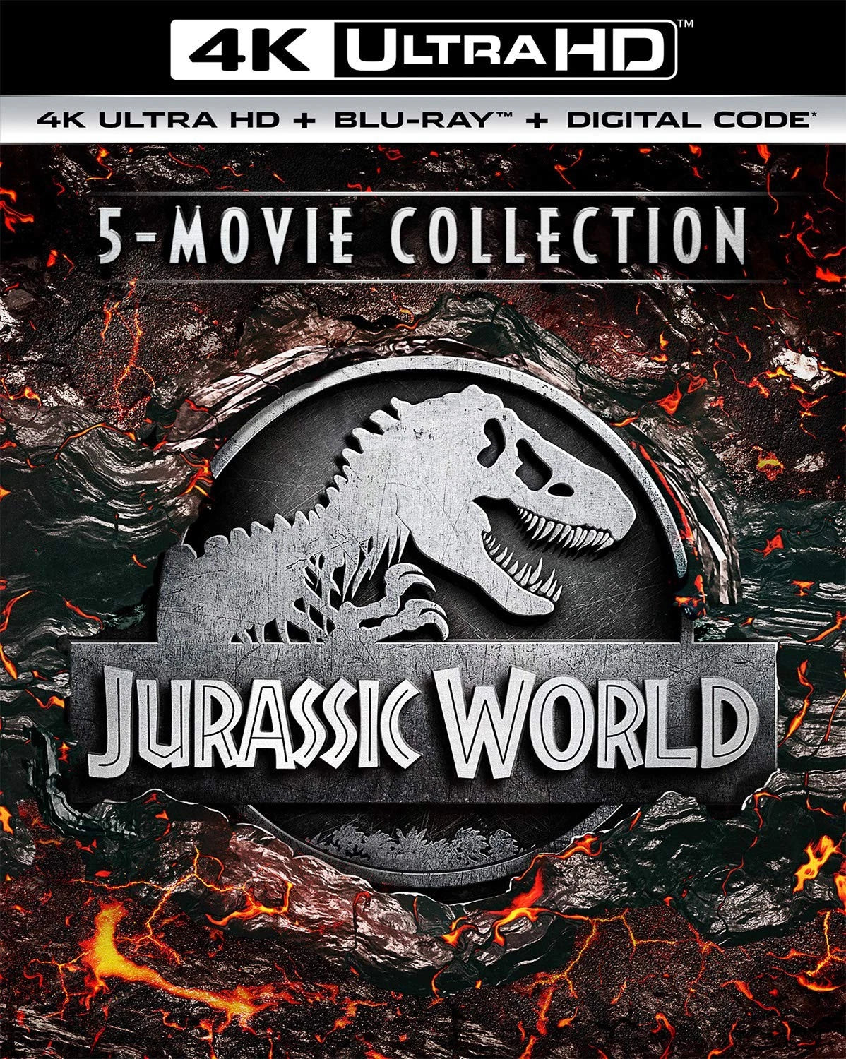 JURASSIC WORLD 5 MOVIE COLLECTION (4K ULTRA HD & BLURAY) BOX SET BRAND NEW