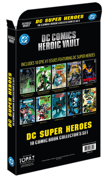 DC Comics Heroic Vault: DC Super Heroes Series Volume 1 - 10 Comic Book Limited Edition Collector’s Set (All #1 Issues)