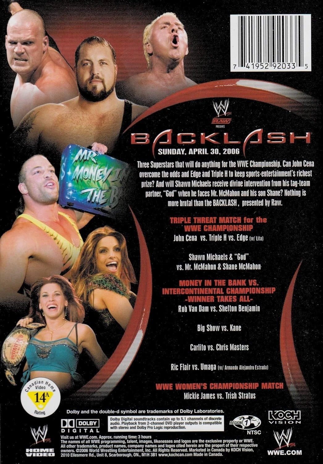 WWE : Backlash - 2006 (DVD) BRAND NEW!!! & SEALED!!!