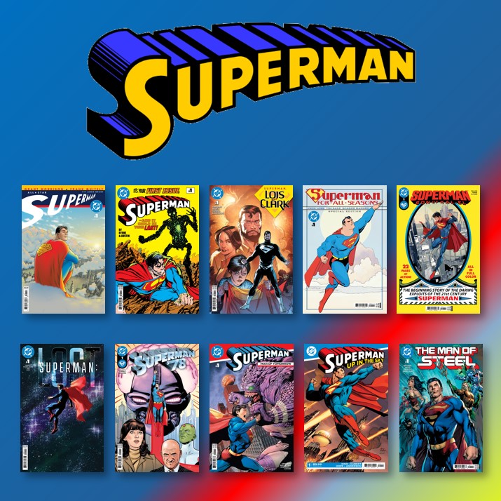 DC Comics "Summer of Superman" 10-Comic Book Bundle - All #1 Issues