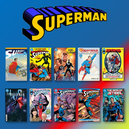 DC Comics "Summer of Superman" 10-Comic Book Bundle - All #1 Issues