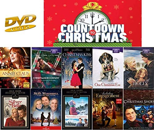 Hallmark Countdown to Christmas Holiday Favorites 10 MOVIE Collection DVD