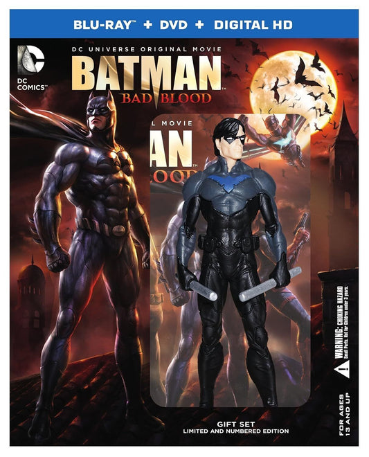 Batman: Bad Blood (Blu-ray, DVD, Digital HD) Limited Edition Gift Set NEW