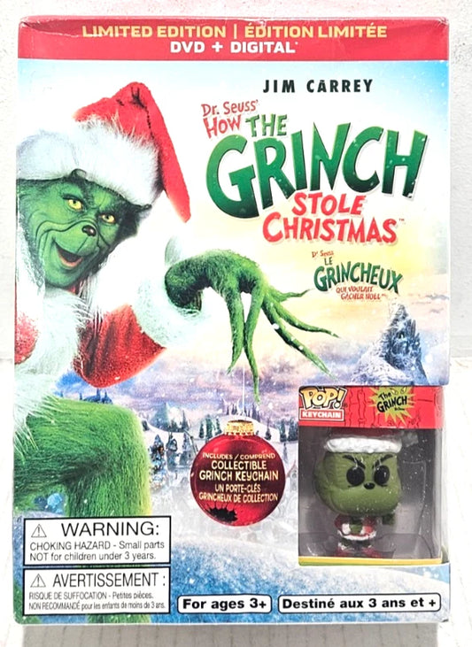 HOW THE GRINCH STOLE CHRISTMAS (DVD) WITH FUNKO POP BRAND NEW & SEALED REGION 1