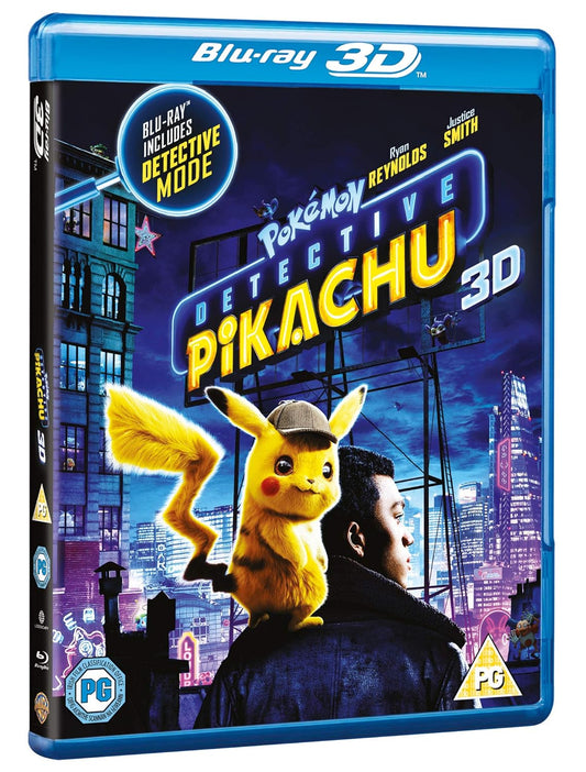 POKEMON DETECTIVE PIKACHU 3D (BLU-RAY) NEW!!!