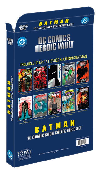 DC Comics Heroic Vault: Batman Series Volume 2 - 10 Comic Book Limited Edition Collector’s Set (All #1 Issues)