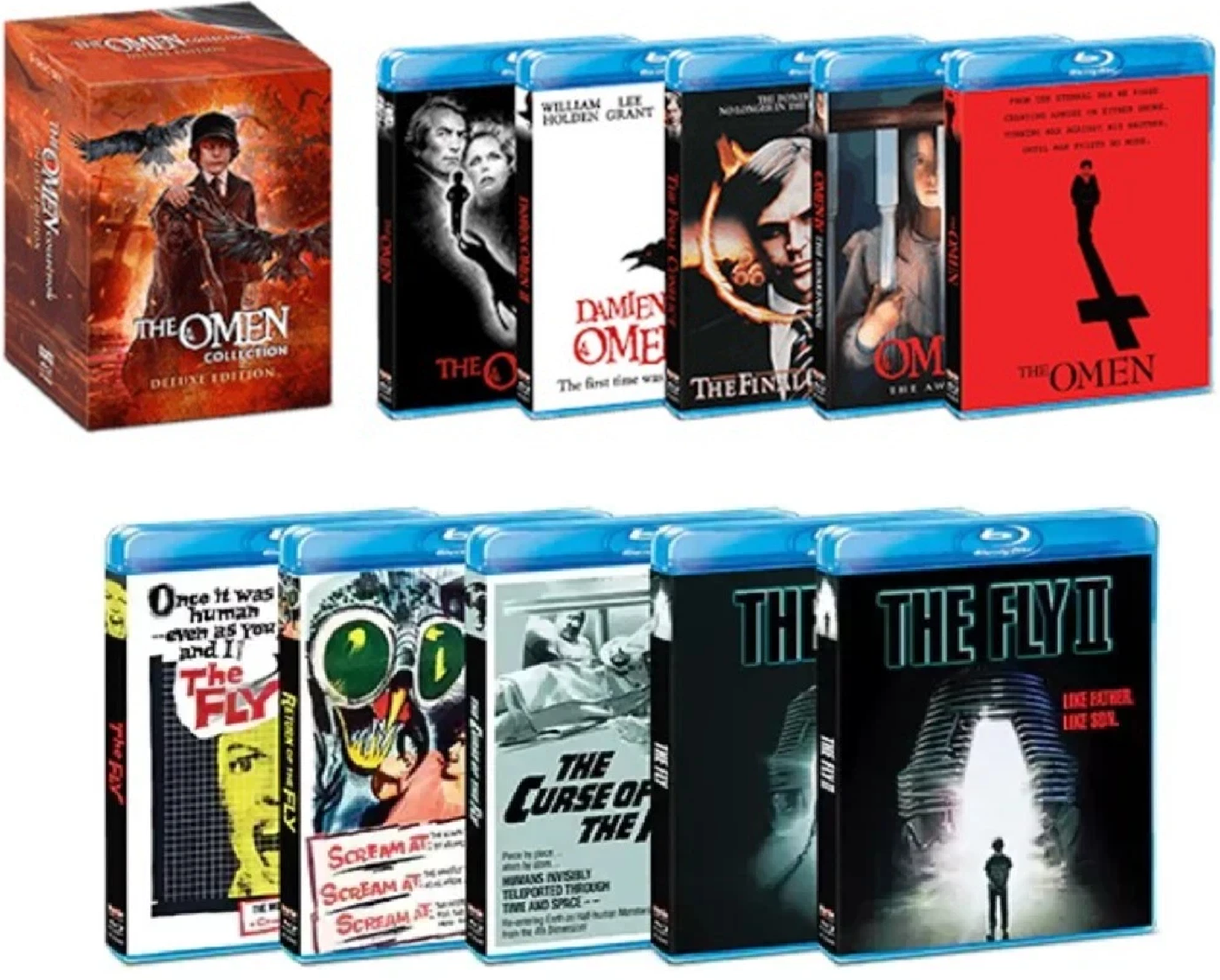 THE FLY & THE OMEN 10 MOVIE COLLECTION LIMITED EDITION (BLU-RAY) BRAND NEW!!!
