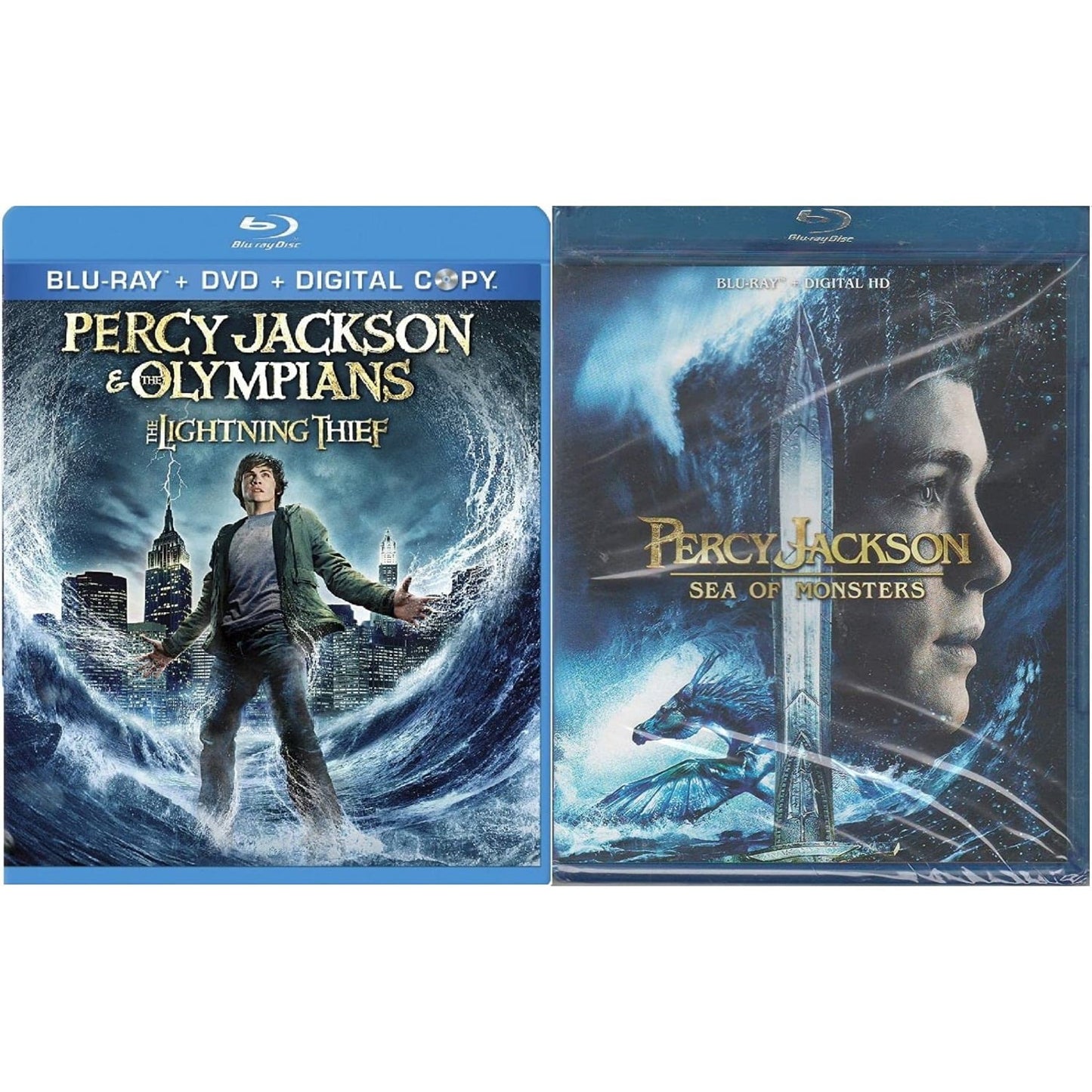 Percy Jackson & The Olympians : The Lightning Thief / Percy Jackson: Sea of Monsters (Percy Jackson Double Feature) [Blu-ray + DVD]