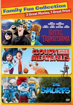 Cloudy with a Chance Of Meatballs / Hotel Transylvania / The Smurfs (DVD)