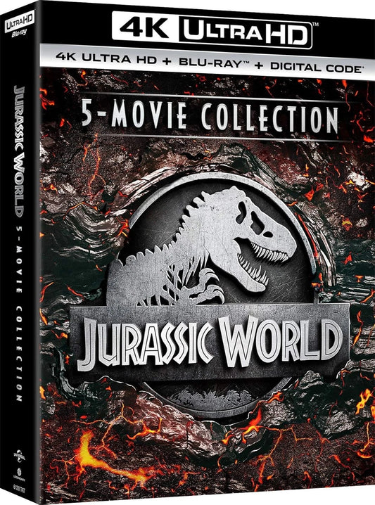 JURASSIC WORLD 5 MOVIE COLLECTION (4K ULTRA HD & BLURAY) BOX SET BRAND NEW