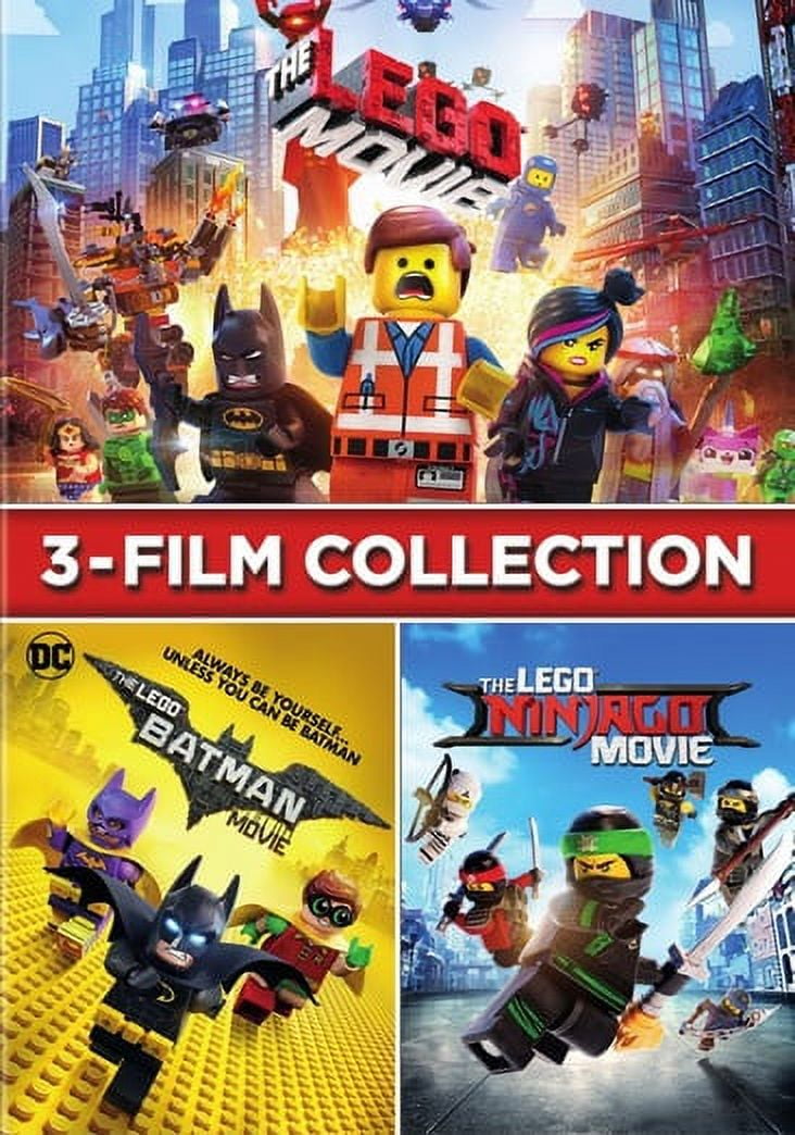 The Lego Movie: 3-Movie Collection (The Lego Movie / The Lego Batman Movie / The Lego Ninjago Movie) [Blu-ray + 3 Lego Figurines]DVD