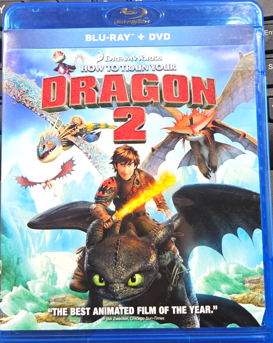 HOW TO TRAIN YOUR DRAGON 2 BLU-RAY + DVD