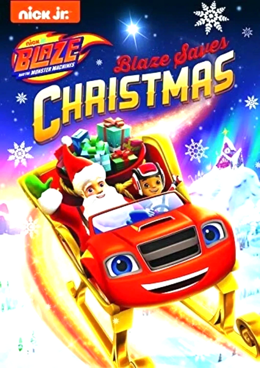 NICK JR: BLAZE AND THE MONSTER MACHINES BLAZE SAVES CHRISTMAS (DVD) BRAND NEW!!!