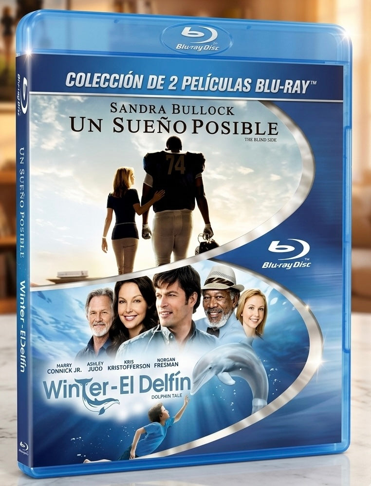 The Blind Side / Dolphin Tale (Blu-ray ) (Spanish Artwork)