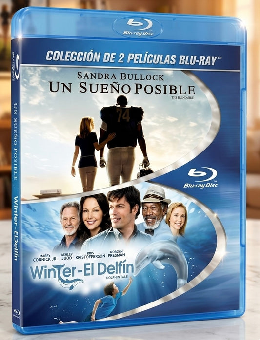 The Blind Side / Dolphin Tale (Blu-ray ) (Spanish Artwork)