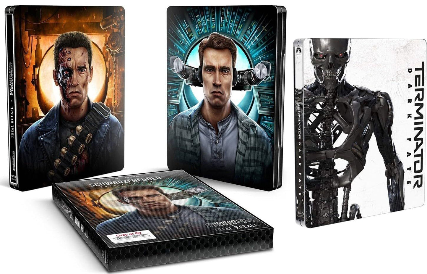 Terminator Triple Feature: [Blu-ray, 3-Pack Metal Case] Limited Steel-book NEW!!