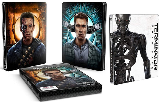 Terminator Triple Feature: [Blu-ray, 3-Pack Metal Case] Limited Steel-book NEW!!