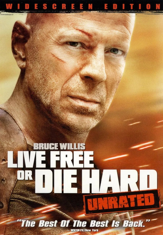 Live Free or Die Hard (DVD, 2007, Widescreen, Unrated) BRAND NEW!!!