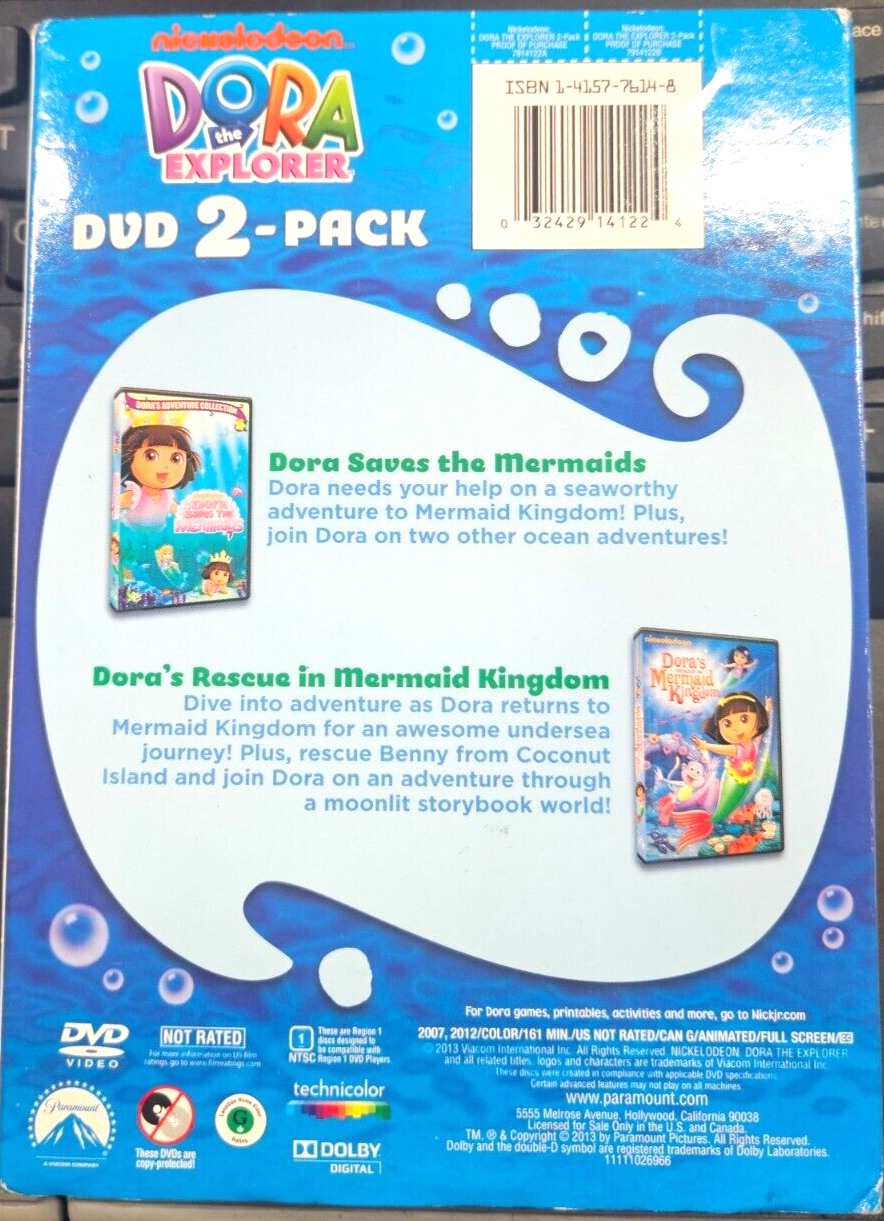 NICKELODEON DORA THE EXPLORER (DVD) 2-PACK