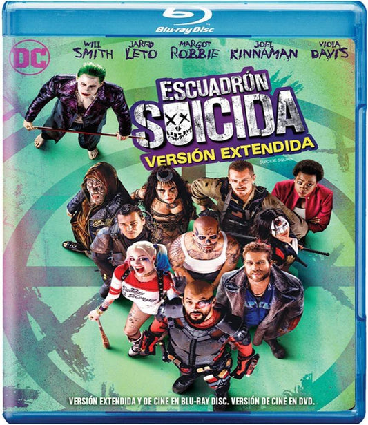 Suicide Squad: Escuadrón Suicida (Blu-ray) Spanish Artwork New!!