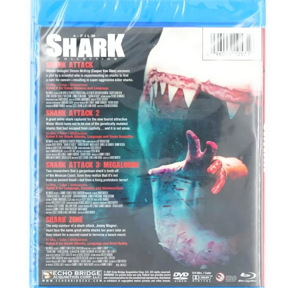 Shark Collection 4-Film (Blu-Ray) Shark Attack BRAND NEW!!! & SEALED!!!