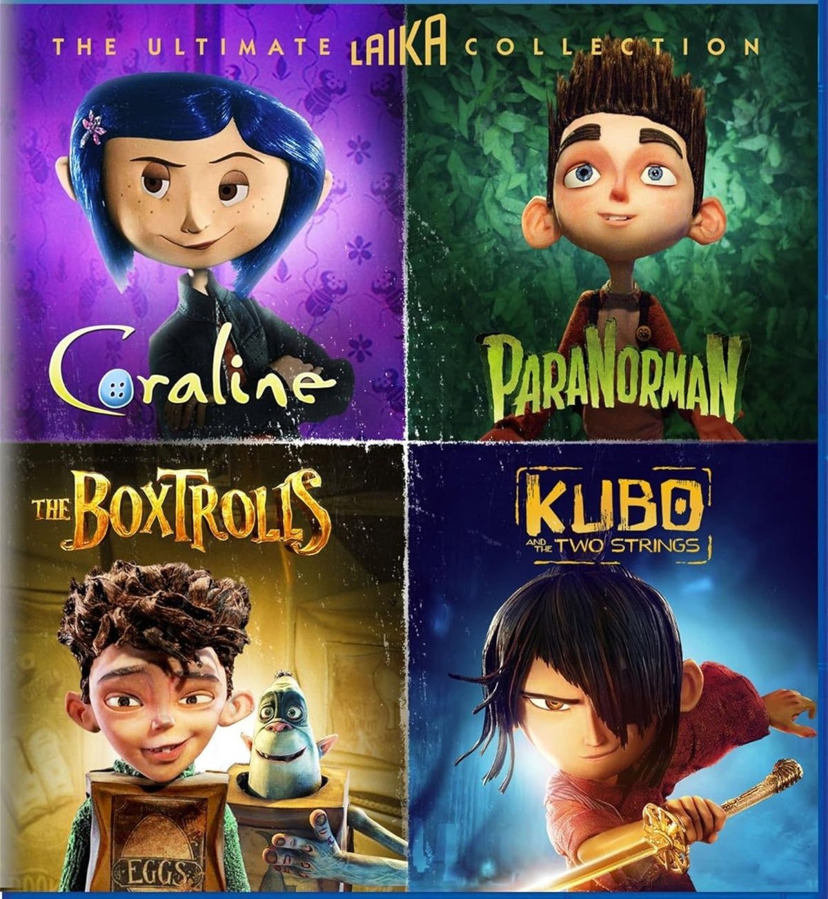 The Ultimate Laika Collection - Coraline / Paranorman/ Kubo & Boxtroll (Blu-ray)