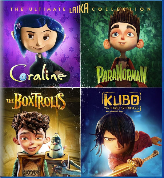 The Ultimate Laika Collection - Coraline / Paranorman/ Kubo & Boxtroll (Blu-ray)