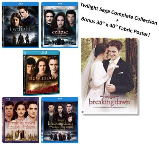 Twilight: Twilight / New Moon / Eclipse / Breaking Dawn Part 1 & 2 (Blu-ray) (5-Pack)