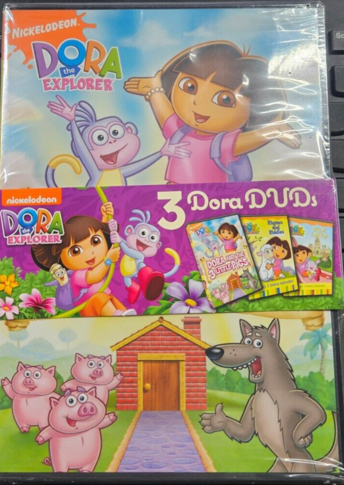 NICKELODEON DORA THE EXPLORER 3 DORA DVD BRAND NEW!!!