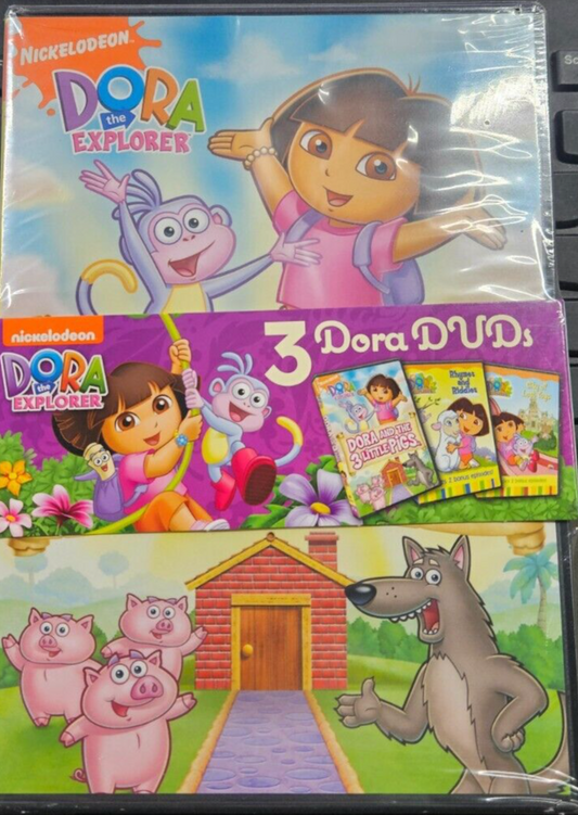 NICKELODEON DORA THE EXPLORER 3 DORA DVD BRAND NEW!!!