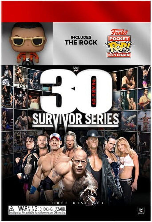 WWE: 30 Years of Survivor Series/The Rock Mini Funko (DVD) (Walmart Exclusive)