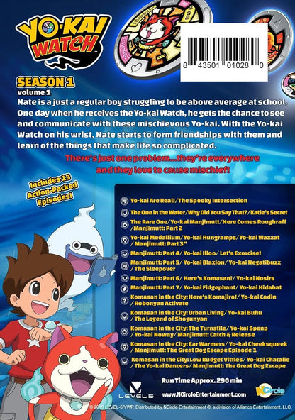 YO-KAI WATCH Season 1 Vol 1 DVD Limited Edition Gift Set + Comic Book BRAND NEW