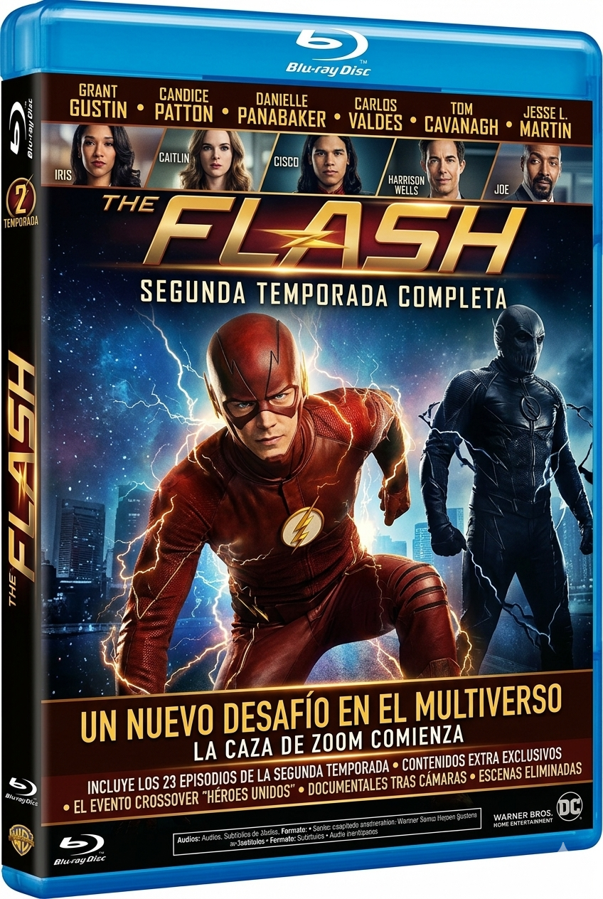 The Flash: The Complete Season 2 -Spanish Artwork (Blu-ray) New!!