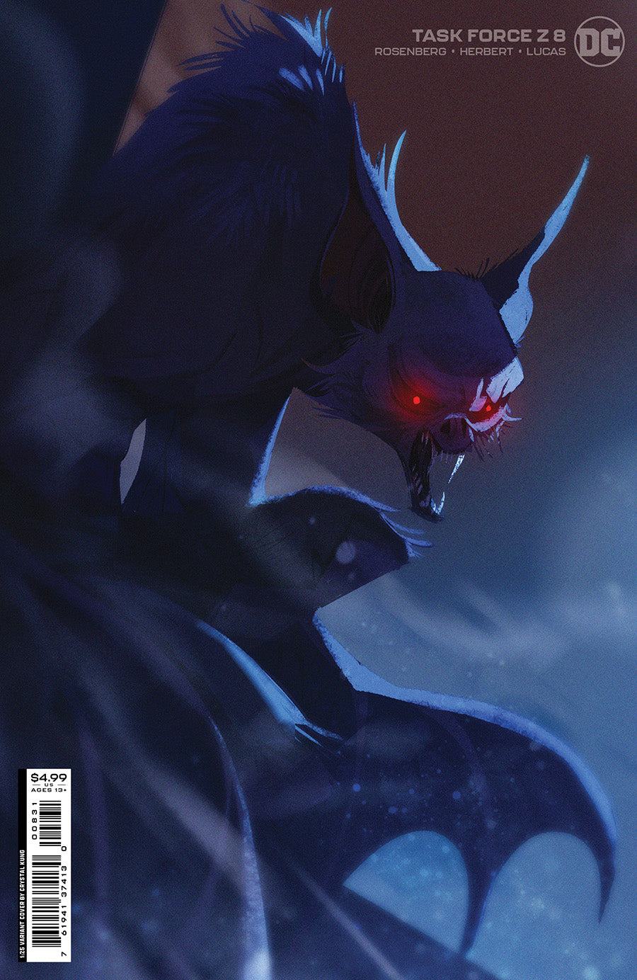 Task Force Z #8 Cover C Crystal Kung Card Stock 1:25 Incentive Variant Cover