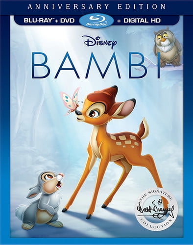 BAMBI - ANNIVERSARY EDITION (BLU-RAY + DVD + DIGITAL HD) NEW!!!